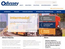 Tablet Screenshot of odysseylogistics.com